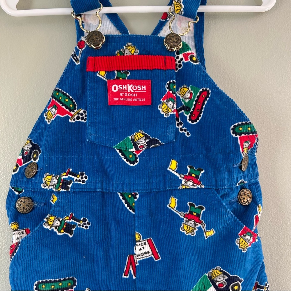 Vintage Oshkosh B’Gosh Mice at Work matching Overall Set - Picture 5 of 13